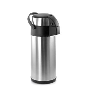 MegaChef 5.3 Quart Stainless Steel Airpot Hot Water Dispenser for Coffee and Tea