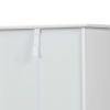 Trash Can Cabinet with Adjustable Tilted Angles;  Kitchen Garbage Bin Holder for Kitchen;  Living Room and Balcony;  White