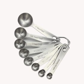 Measuring Spoons: U-Taste 18/8 Stainless Steel Measuring Spoons Set of 9 Piece: 1/16 tsp;  1/8 tsp;  1/4 tsp;  1/3 tsp;  1/2 tsp;  3/4 tsp;  1 tsp;  1 (type: 8 pieces)