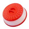 1pc Collapsible Microwave Splatter Cover For Food; Multifunctional Silicone Folding Fresh-keeping Cover; Oil-proof Splash-proof Cover