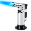 Culinary Butane Torch Lighter Refillable Blow Torch Adjustable Flame Kitchen Cooking BBQ Torch (Gas Not Included)